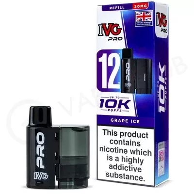 Grape Ice IVG Pro 12 Refill Pack - Ecigpremium