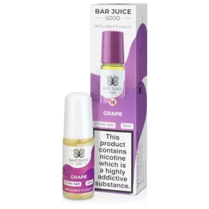 Bar Juice 5000 Grape E Liquid 10ml - Nicotine Strength#20mg>10mg (C79FB9)