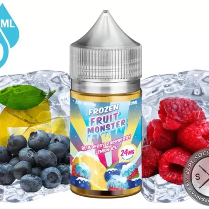 Blueberry Raspberry Lemon Ice Frozen Fruit Monster Salt 30ml