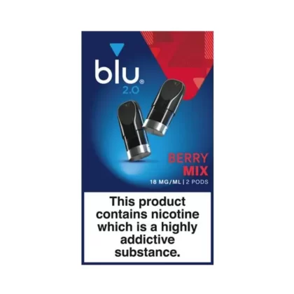 Blu 2.0 Berry Mix E Liquid Pods – 2 Pack - Strength#9mg>18mg