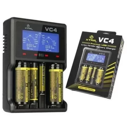 XTAR VC4 Li-ion/Ni-MH Battery Charger - Eliquidsupply