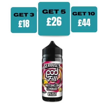 Seriously Pod Fill 100ml E-liquids - Blue Pear / No