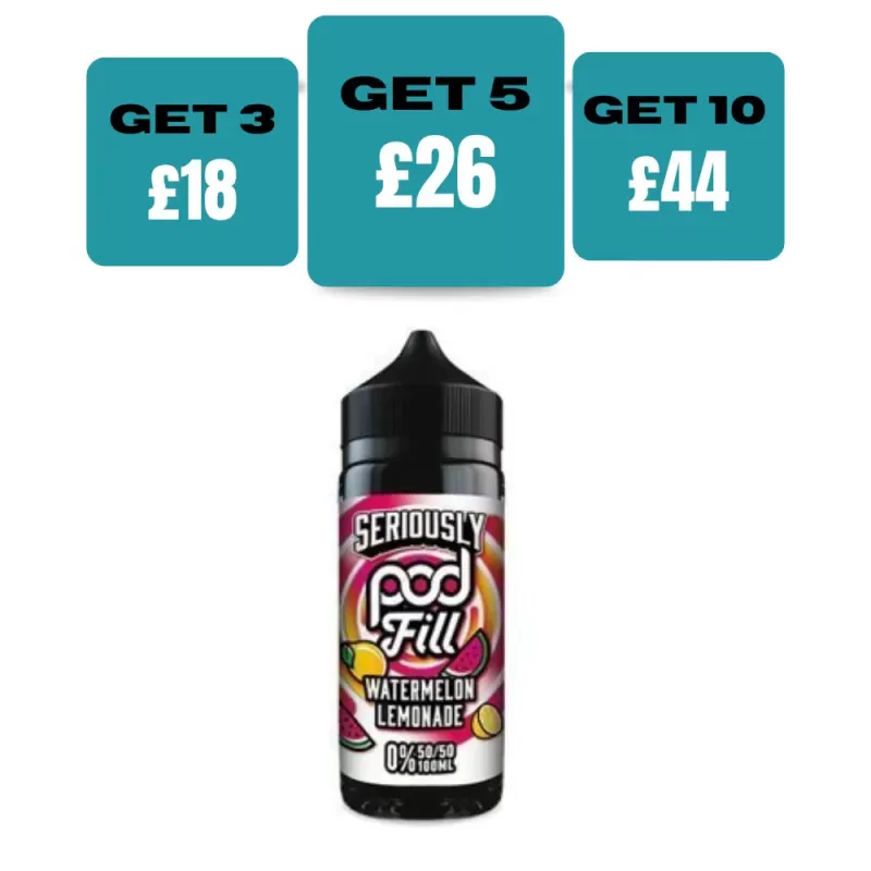 Seriously Pod Fill 100ml E-liquids - Blue Pear / No