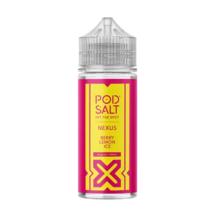 Pod Salt Berry Lemon Ice 100ml Vape Juice By Nexus - O Nic Shots, 1 x 18mg Nic Shot