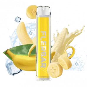 Flerbar – Banana Ice - Flerbar / Ice / Banane / 550 mAh / Propylenglykol / Nikotin-Benzoat / pflanzliches Glycerin / Aromastoffe / Nikotin / 1-Ethylpiperidin-3-ol / 20mg/ml / ca. 600