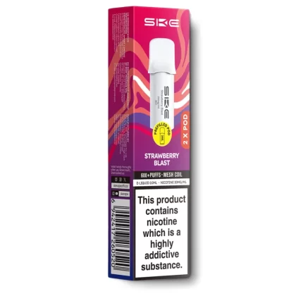 Strawberry Blast SKE 600 Pro Pods - Ecigarettedirect Co