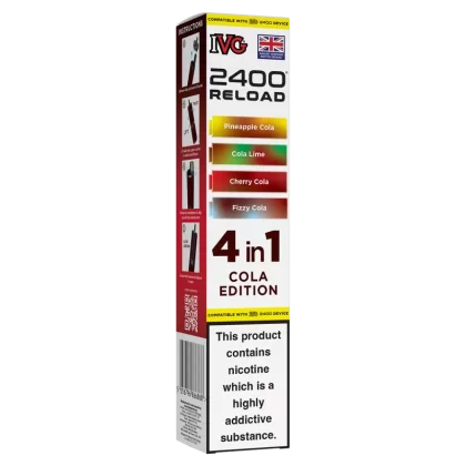 Cola Edition IVG 2400 Refill Pods - 20mg - Vape Product (37D9BD)