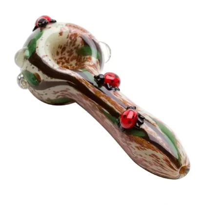 Empire Glassworks Small Ladybug Spoon Pipe