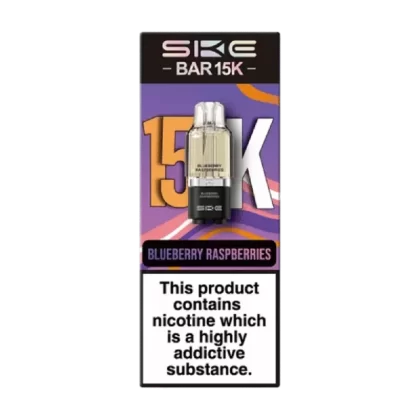 SKE Bar 15K Refill Pod Blueberry Raspberries - Nicotine Strength#20mg (A5AFFA)