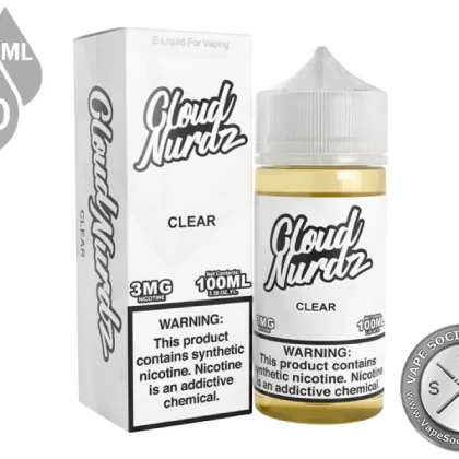 Clear by Cloud Nurdz 100ml - Vape Product, Vape Product