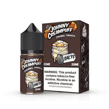 Sale $9.50 – Caramel Tobacco by Tinted Brew – Johnny Creampuff TFN Salts Series 30mL