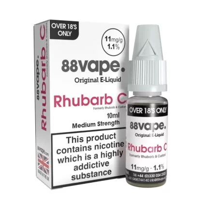 Rhubarb & Custard Liquid E-Liquid by 88vape (10ml) - 11mg