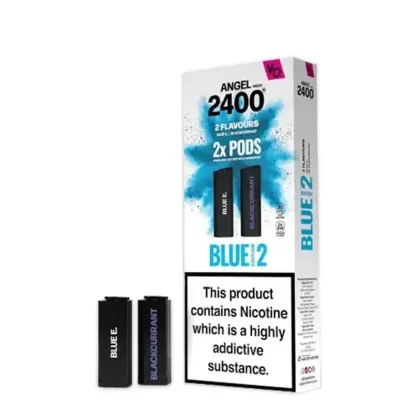 Vapes Bars Angel 2400 Blue Edition 2 Prefilled Pods (2 Pack) - Strength#20mg