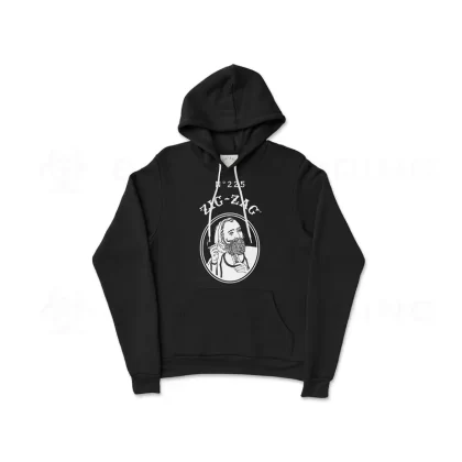 Zig-Zag® | Classic Emblem Black Hoodie - Size#Small>Medium>Large>Extra Large