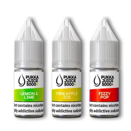 Pukka Juice 5000+ Nic Salt E-Liquids - 10 Pack - 10mg / Blueberry Strawberry Burst