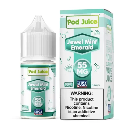 Pod Juice SALT - Jewel Mint Emerald - 30ML E-Liquid - 55MG