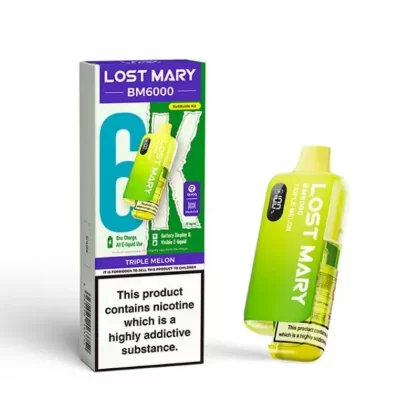 Lost Mary BM6000 Prefilled Pod Kit Triple Melon - Nicotine Strength#20mg (5A21C8)