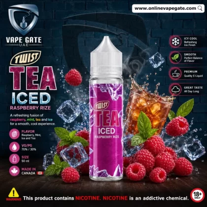 Iced Raspberry Rize 50ml Ejuice by Twist Tea PGVG