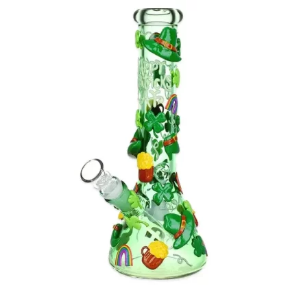St. Patrick’s Day – 10″ Glow in the Dark Beaker Water Pipe