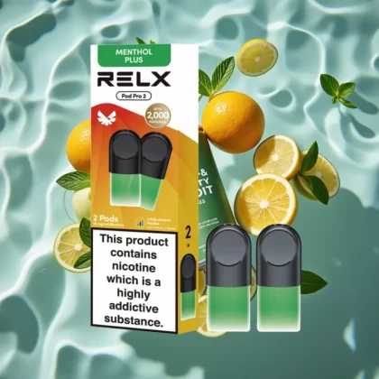 RELX Pod Pro 2 Mint-Menthol Plus 1.8% Nicotine 600 Puffs 1.9ml Vape Pod 3 Voltage Modes - Bangvapeaustralia