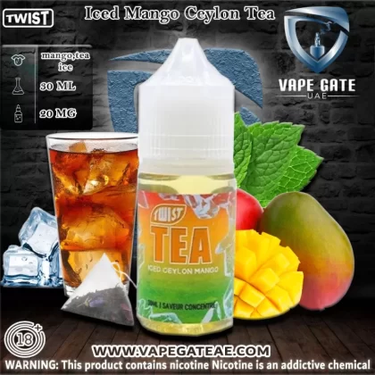 Iced Mango Ceylon Tea 30ml Salt by Twist Tea PGVG - 50 mg / 30 ml