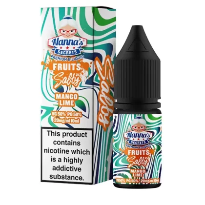 Nanna's Secrets Mango Lime Nic Salt E-Liquid - 20mg