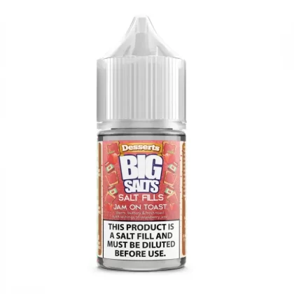 Big Salts Jam On Toast – 20ml Salt Fills E Liquid - 5mg Nic Strength Including Blue Salt Shots, 10mg Nic Strength Including Pink Salt Shots; Vape Product, Vape Product