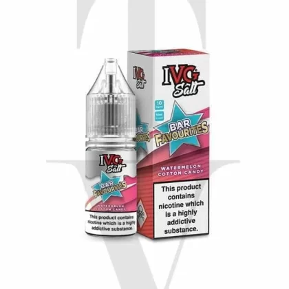 IVG BAR FAVOURITES WATERMELON COTTON CANDY NIC SALT E-LIQUID