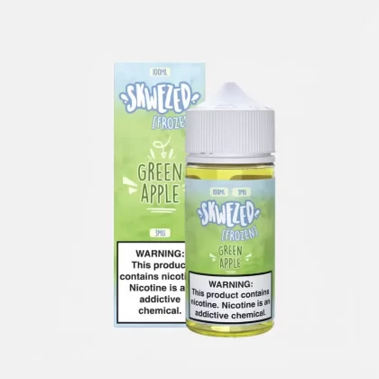 Skwezed Frozen Green Apple 100mL E-Liquid Made in USA