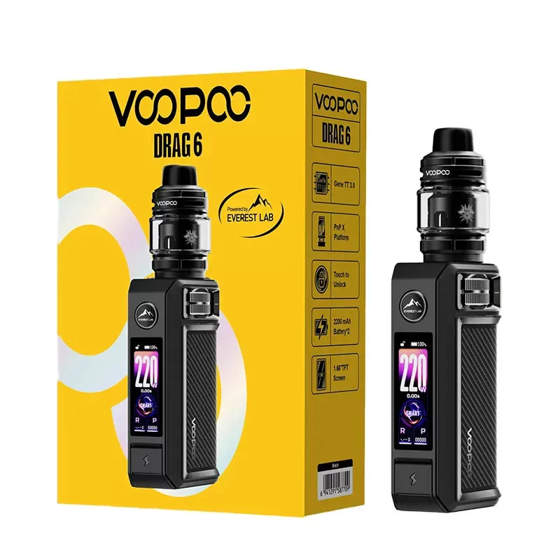 Voopoo Drag 6 Vape Kit - Silver - Vapourdeal Co - Image 2