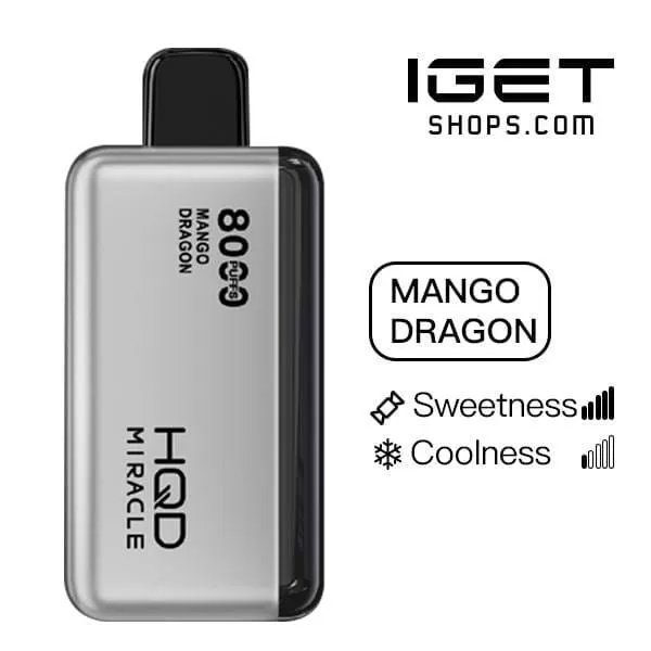 HQD Miracle 8000 – Mango Dragon - Ozvapeone