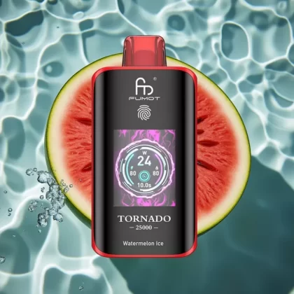Fumot Tornado 25000 Puffs Watermelon Ice Disposable Vape with HD Screen & 700mAh Battery - Bangvapeaustralia