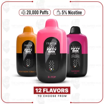 Fruitia x Fifty Bar 20000 Puff Disposable - Thevapersworld