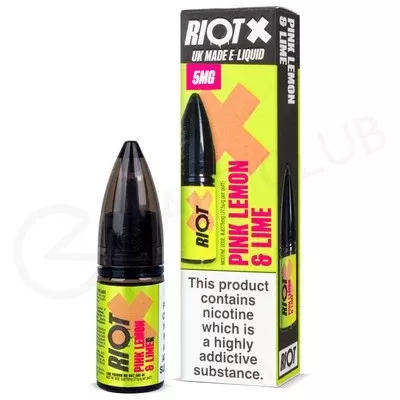 Pink Lemon & Lime Nic Salt E-Liquid by Riot X - Ecigpremium