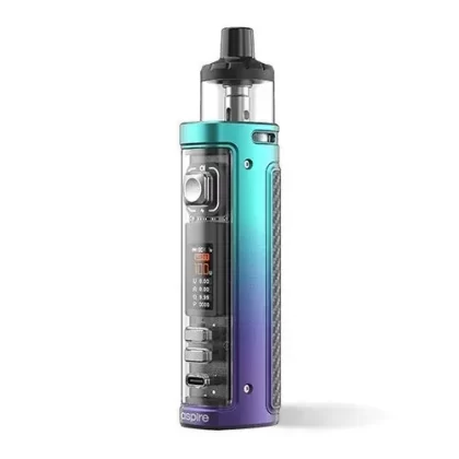 Aspire Veynom EX Pod Kit - Colour#Teal Purple Fade>Metallic Fade>Gunmetal>Gold Pink Fade>Chrome Blue Fade>Black>Silver>Rainbow