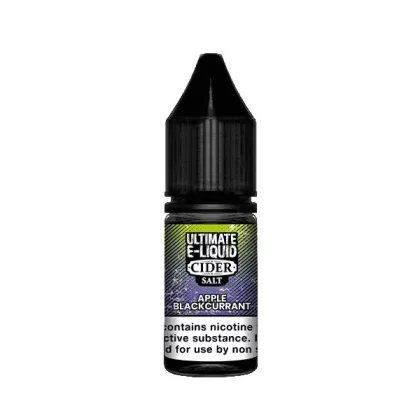 20 mg Ultimate E-Liquid Cider Nic Salts – 10 ml Flavour Collection (50VG/50PG)