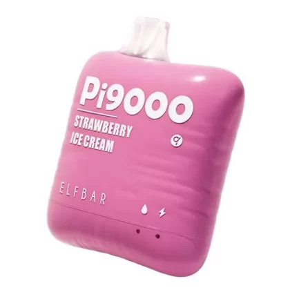 ELF BAR Pi 9000 PUFFS DISPOSABLE VAPE – STRAWBERRY ICE CREAM – 5% NIC