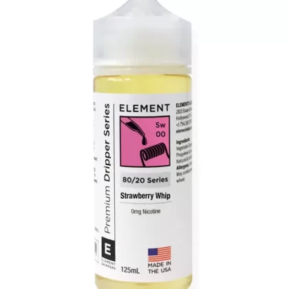 Strawberry Whip Element E Liquid Dripper Series 120ml - 0mg
