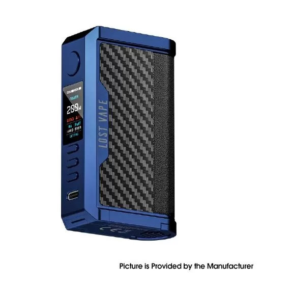 LOST VAPE CENTAURUS Q200 200W BOX MOD - Black Carbon Fiber - Image 3
