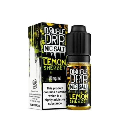 LEMON SHERBET NIC SALT E-LIQUID BY DOUBLE DRIP - Nicotine Strenght#10ml Bottle - 10mg Nicotine>10ml Bottle - 20mg Nicotine