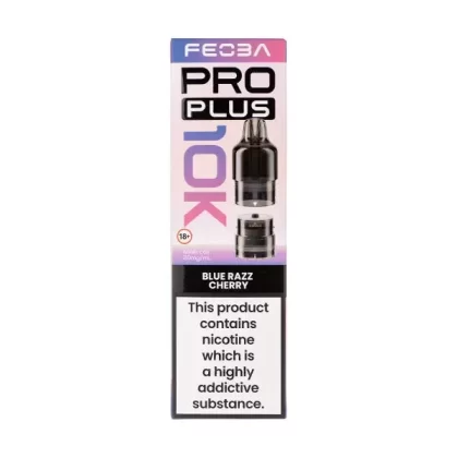 Blue Razz Cherry Pro Plus 10K Prefilled Pod + Refill by Feoba