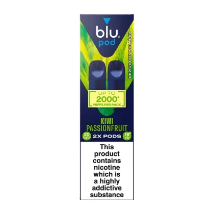 Blu Bar Kiwi Passion Fruit Pods (2 Pack) - Strength#20mg (CDEAA2)