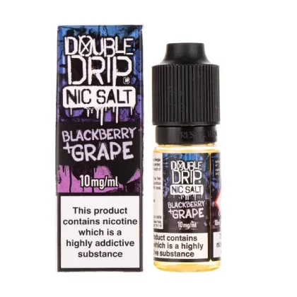 Blackberry & Grape Nic Salt E-Liquid by Double Drip - 10mg