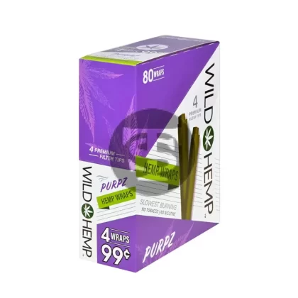 Wild Hemp Wraps Purpz 20 packs of 4, 99c pre-price
