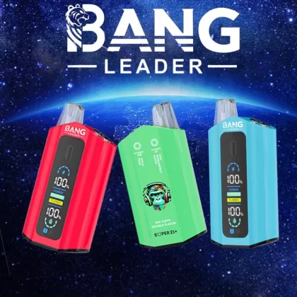 Bang Leader 50000 50K Puffs 2% 3% 5% Nicotine Double Taste LCD Display Disposable Vape - Vapeq10