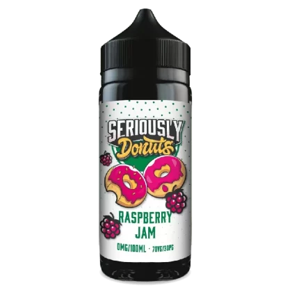 Doozy Seriously Donuts 100ml E-Liquid Shortfill Raspberry Jam - Title#0mg (75099F)