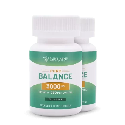 3,000mg Pure Balance CBD Softgels by Pure Hemp Botanicals