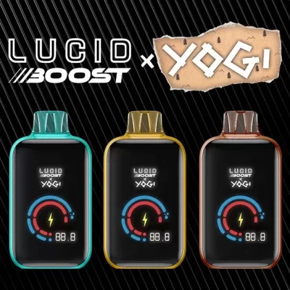 LUCID BOOST x YOGI 20,123 Puff Disposable Device - 20,123 Puffs - Watermelon Bubblegum
