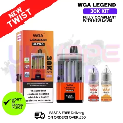 Blueberry Ice WGA Legend 30K Puff Kit