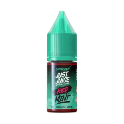 Just Juice Red Mint Nic Salt Vape Juice - 10 Pack - Strength